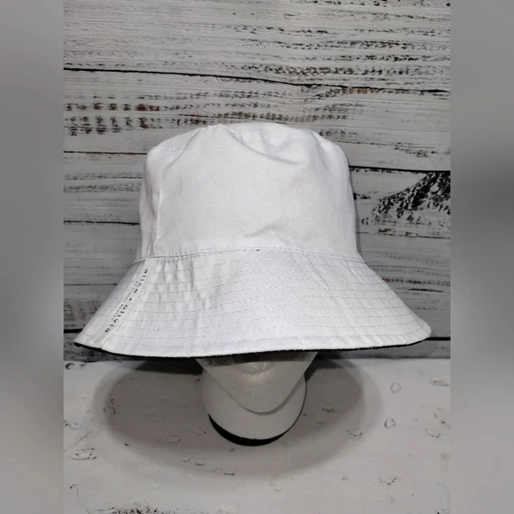 Alice + Olivia Bucket Hat Black Daisy Reversible One Size Summer Cute Floral - Picture 4 of 6